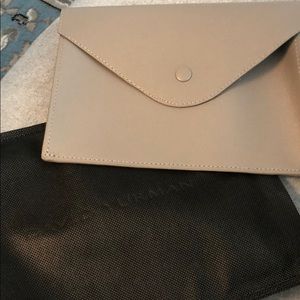 David Yurman Gray Leather Jewelry Pouch